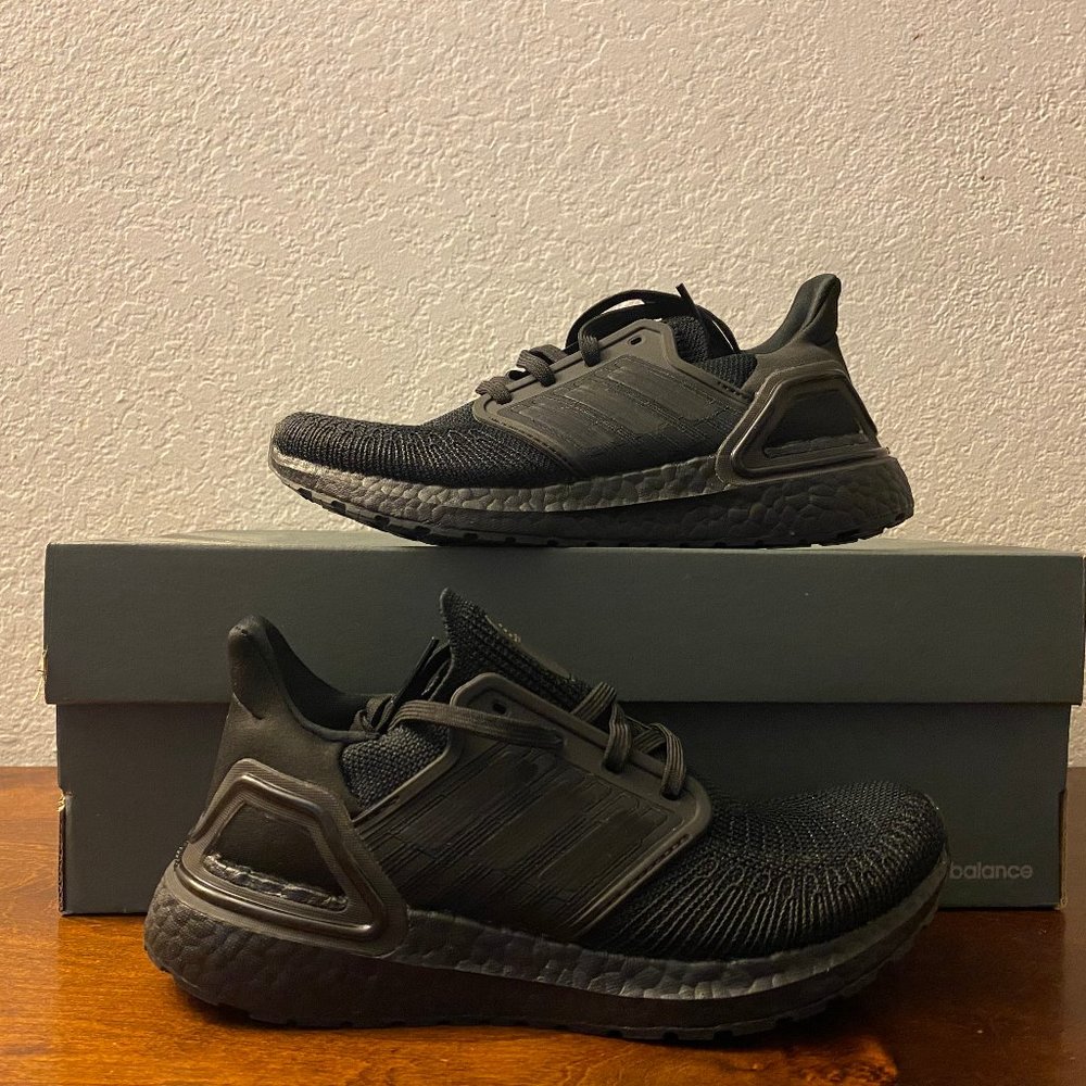 Adidas Wmns UltraBoost 20 Triple Black Lifestyle Running Shoes G55826 Size 5.5